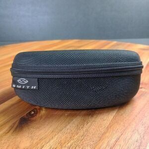 Smith Optics Black Zip Sunglasses Hardcase‎ Softcase Zipper Closure Clamshell